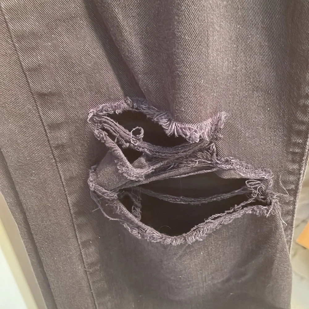 J Brand Black Distressed Jeans